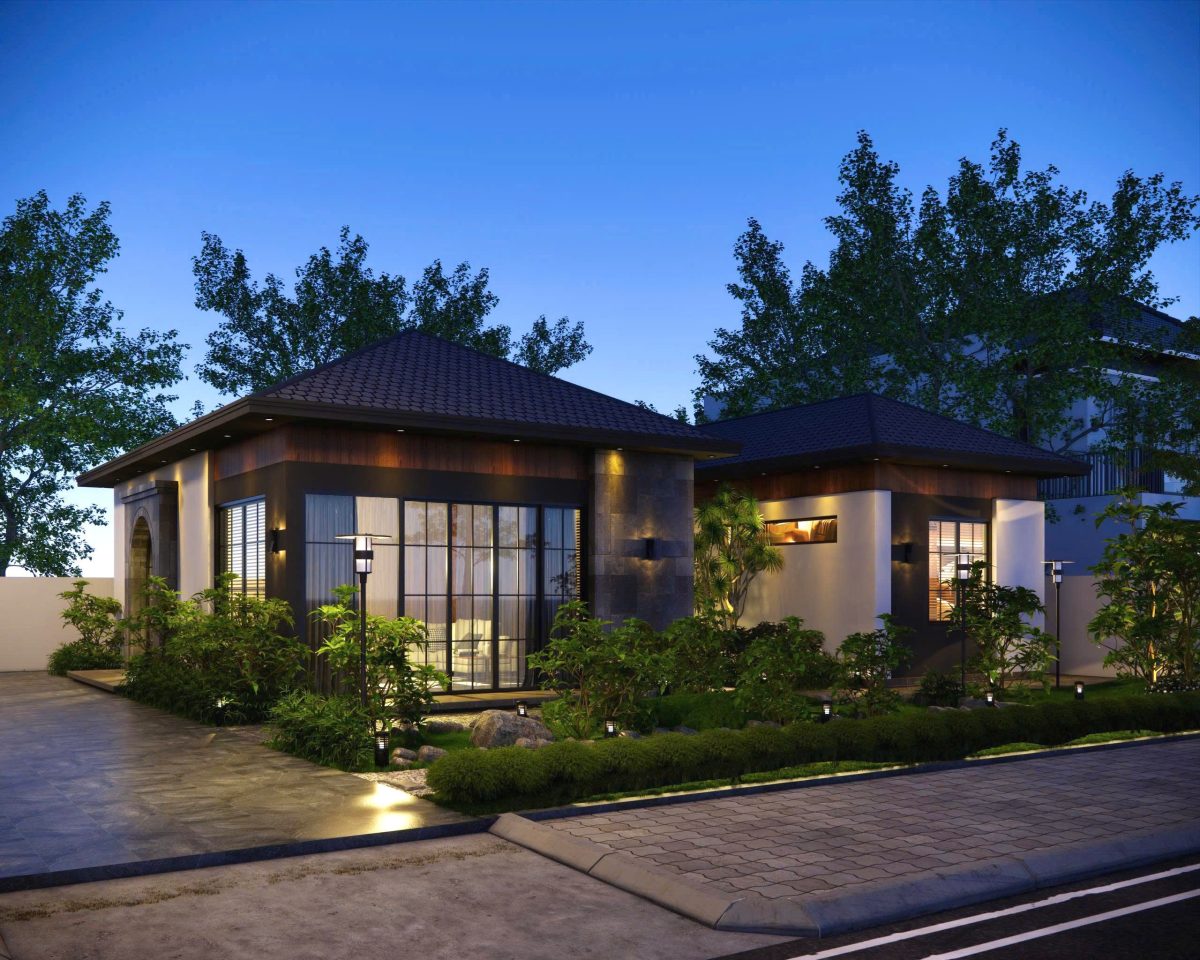 thiết kế biệt thự sân vườn đẹp, hòa mình vào thiên nhiên, tối ưu công năng tại Nho Quan, Ninh Bình