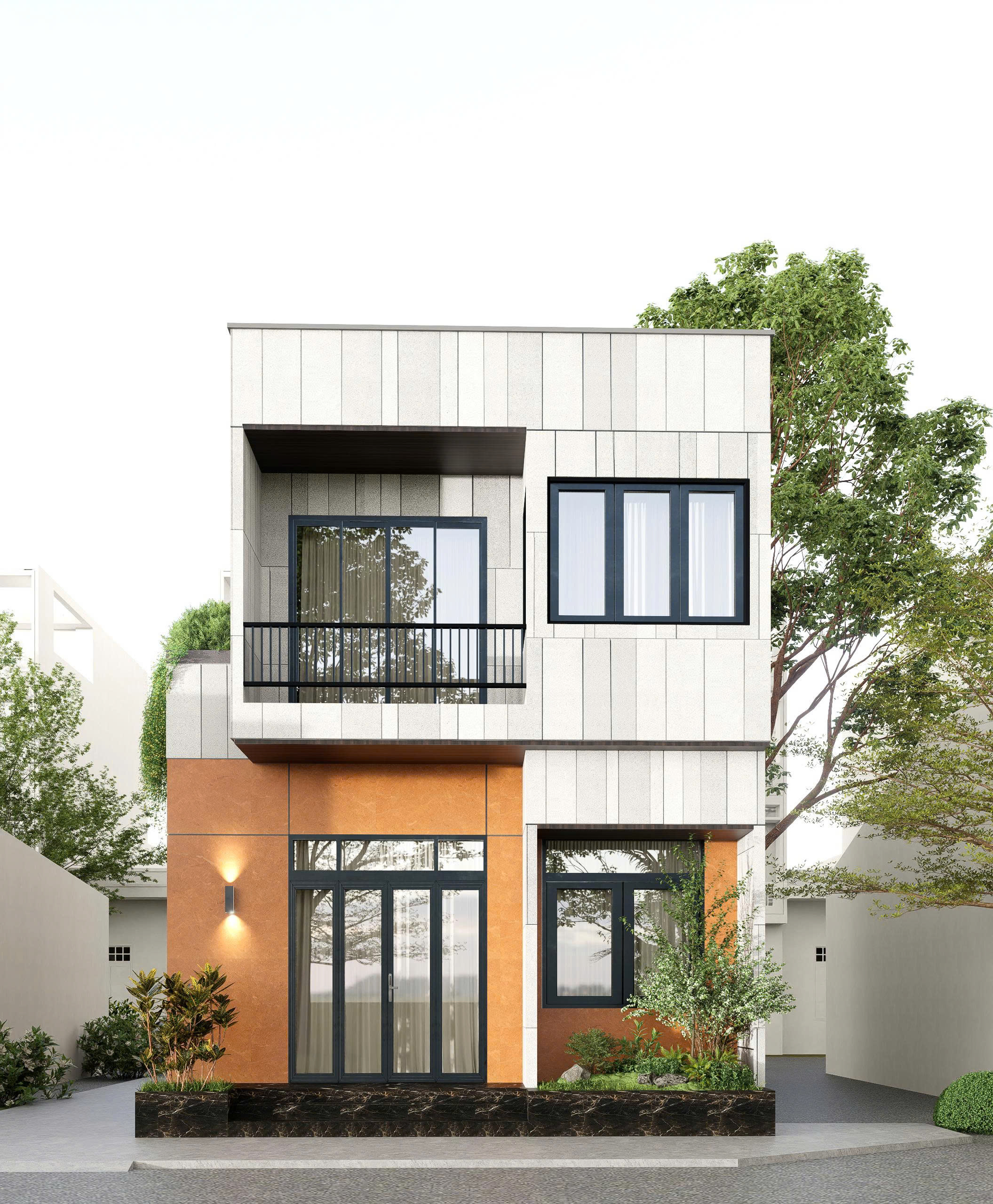 thiết kế nhà 2 tầng tại Bắc Giang